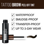 Maybelline New York Tattoo Tinte de cejas en gel 1 Marrón claro, 5 g