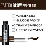 Maybelline New York Brow Tattoo Colore Sopracciglia Semi-Permanente Marrone Scuro 4,6 g