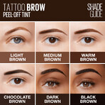 Maybelline New York Brow Tattoo Colore Sopracciglia Semi-Permanente Marrone Scuro 4,6 g