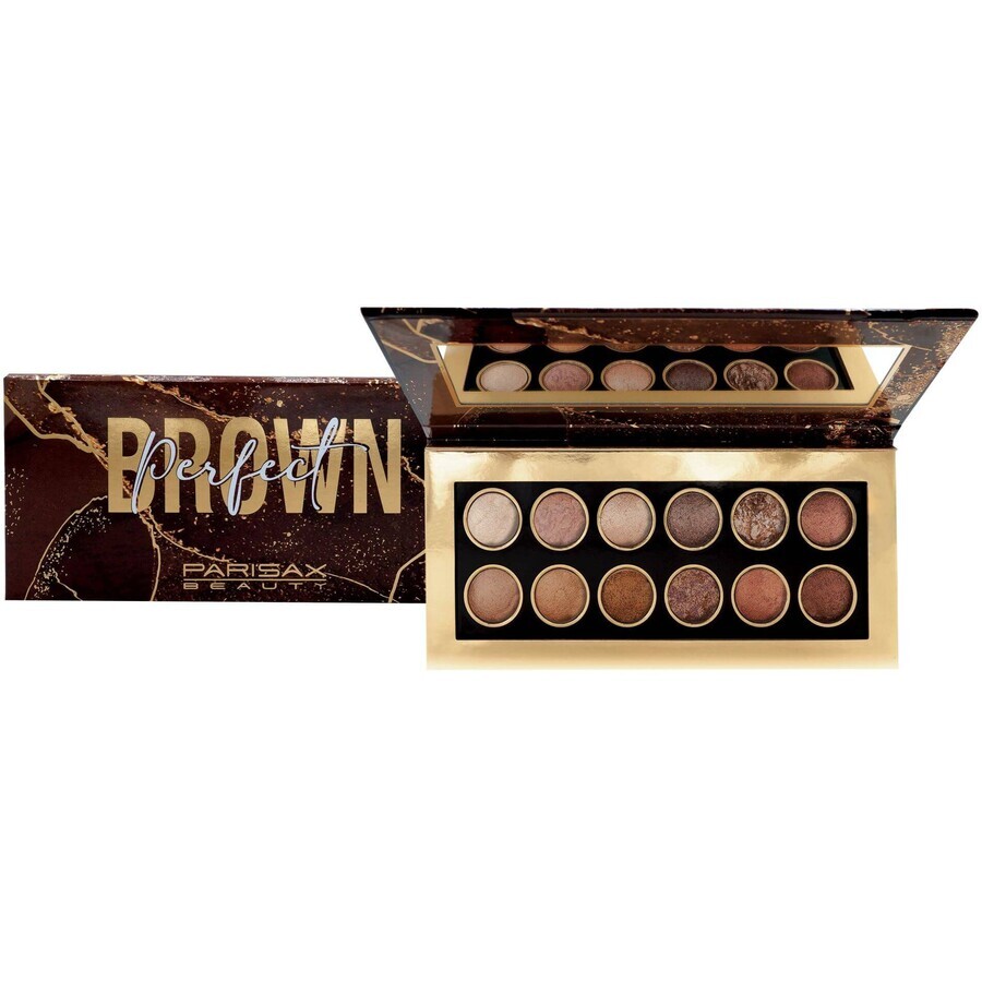 ParisAx Brown Eyeshadow Palette mit 12 Lidschatten