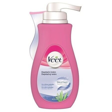 Veet Silk&Fresh crema depilatoria per pelli sensibili 400 ml