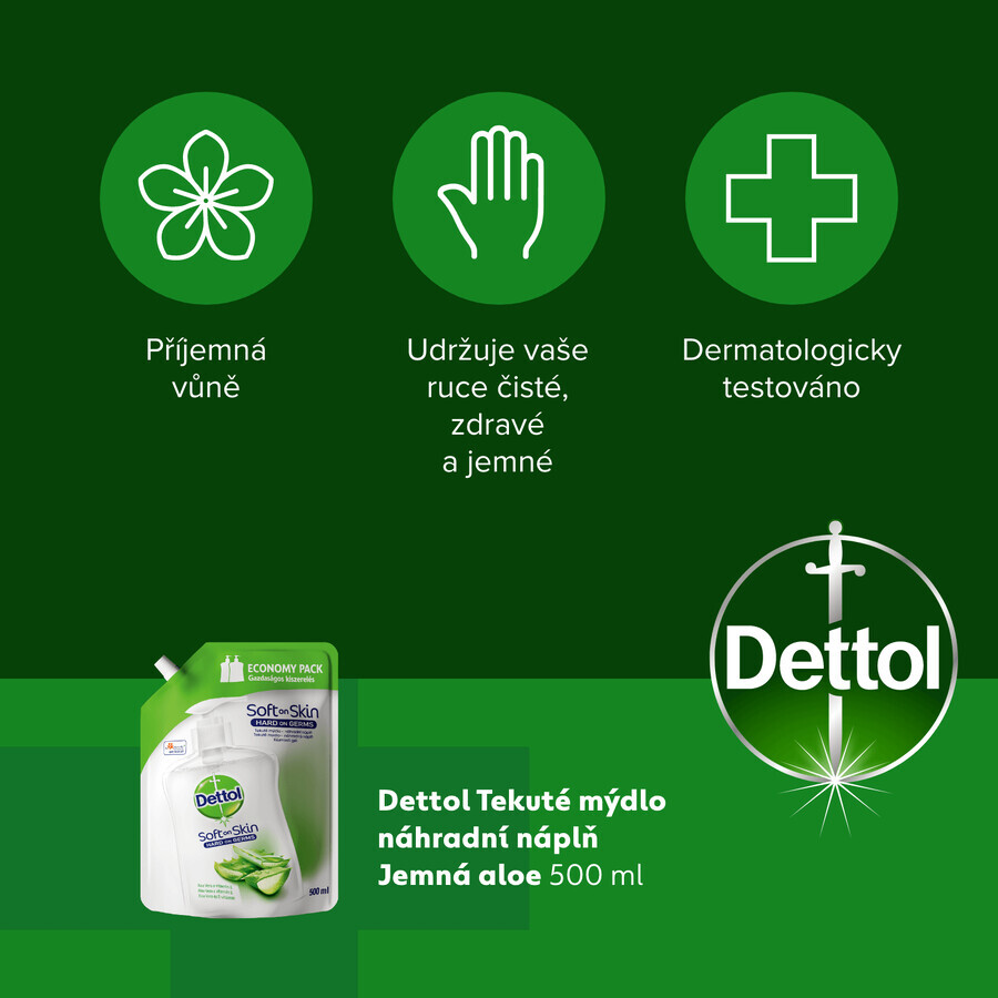 Dettol Refill Flüssigseife Aloe Vera und Vitamin E 500 ml