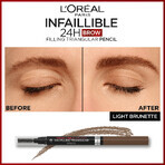 L'Oréal Paris Infaillible Brows 24H Filling Triangular Pencil 05 Light Brunette Brauenstift