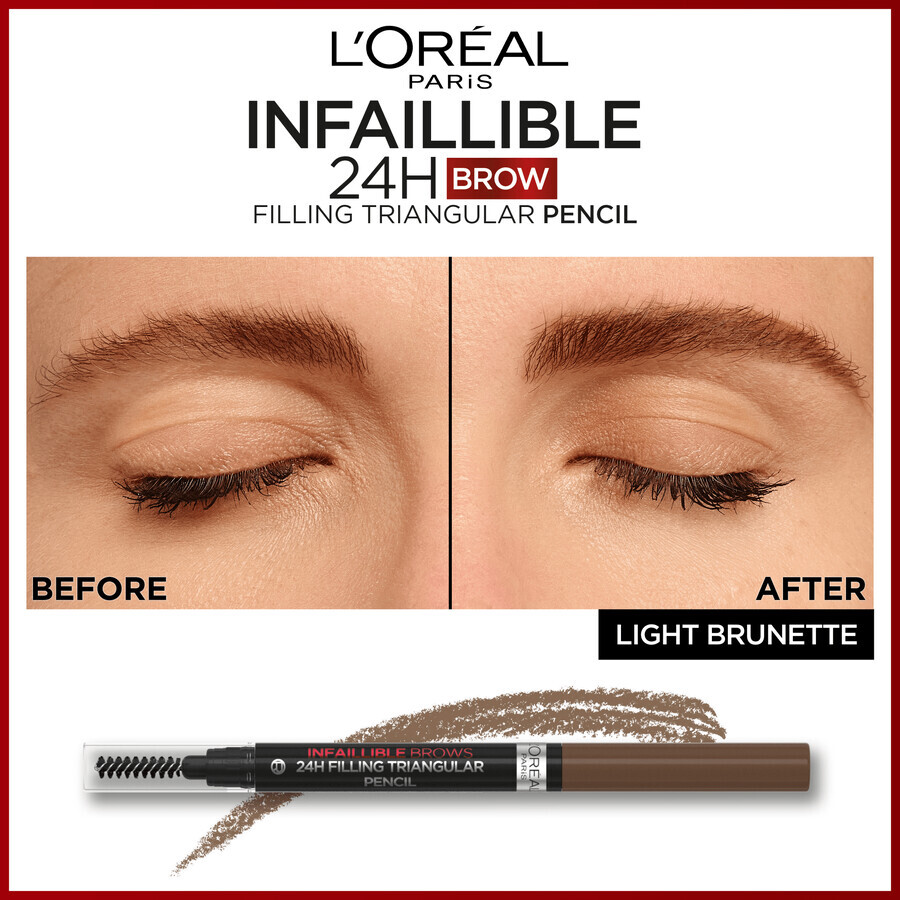 L'Oréal Paris Infaillible Brows 24H Filling Triangular Pencil 05 Light Brunette Brauenstift