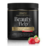 Beauty Help Ultra-Complex 9-in-1 Collagen Formula with Strawberry Flavour, 300 g, Zenyth