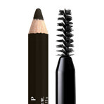 NYX Professional Makeup Powder Louder Brow Pencil Augenbrauenstift, schwarz