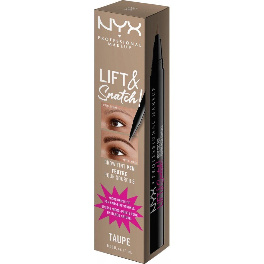 NYX Professional Makeup Lift N Snatch Brow Tint Brow Tint Pen Brow Fixer - 03 Taupe 1 ml