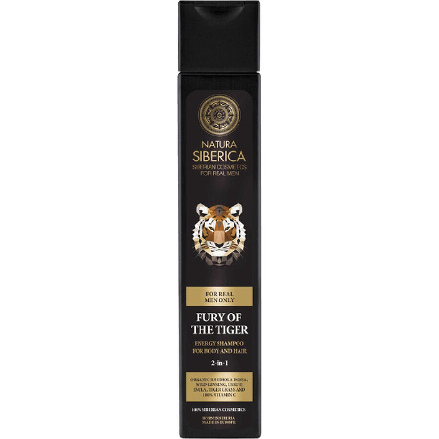 Natura Siberica Men Energizing Body and Hair Shampoo 2in1 Fury of the Tiger 250 ml