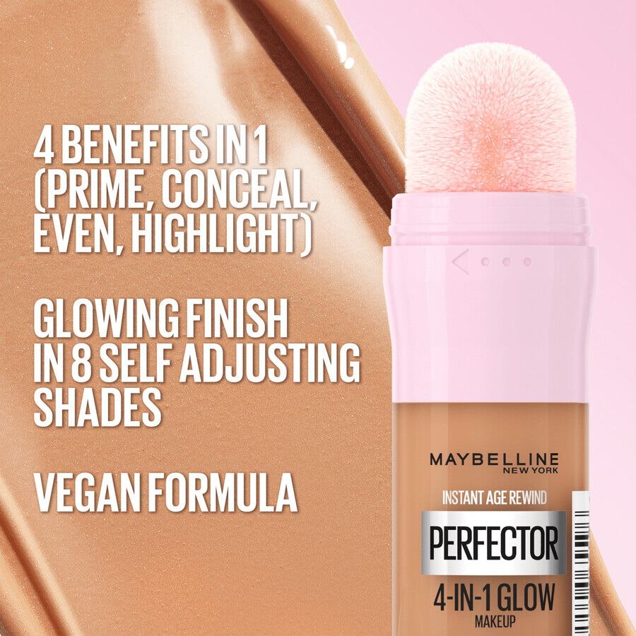 Maybelline New York Instant Perfector 4-in-1 Glow 01 Licht Verhelderende Make-up, 20 ml