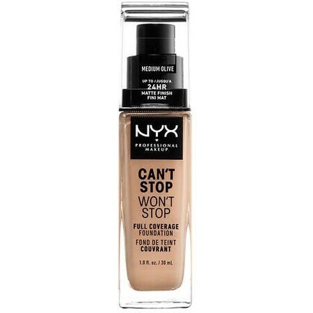 NYX Professional Makeup NYX Professional Makeup Can't Stop Won't Stop 24-Hour Maquillaje de Alta Cobertura - 09 Oliva Medio 30ml