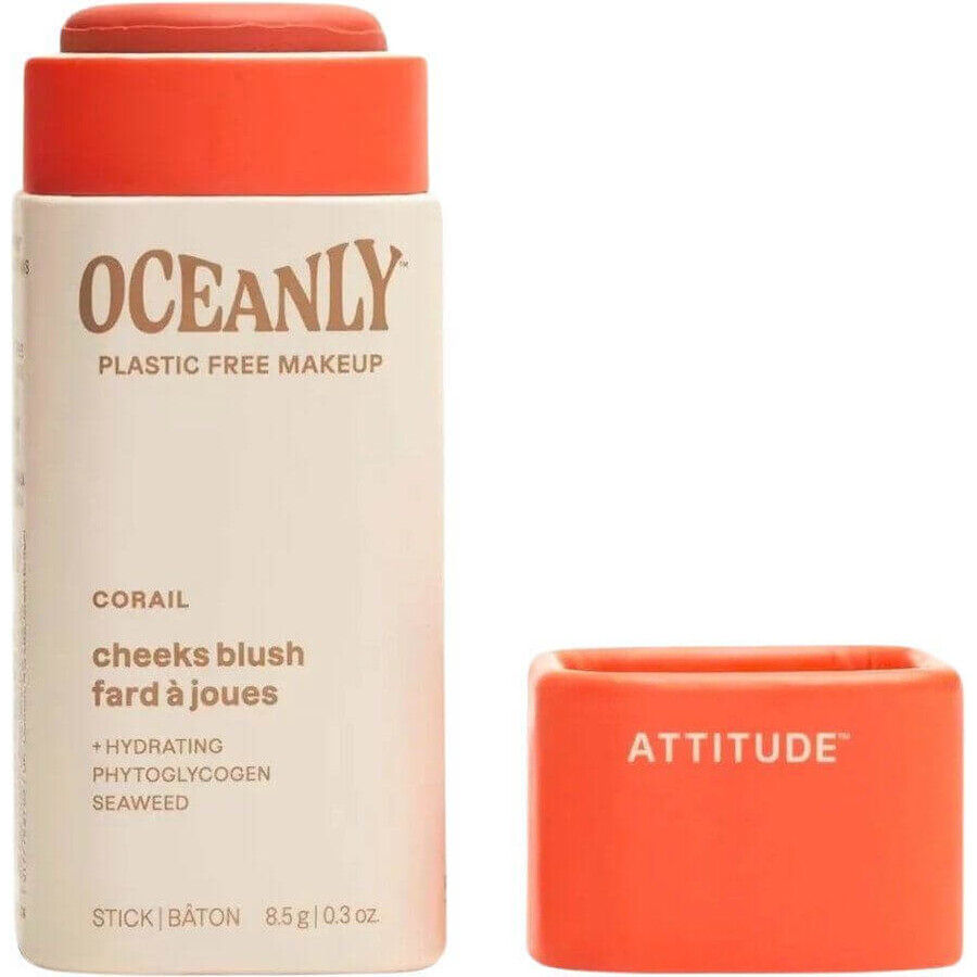 Attitude Oceanly Solid Cream Blush - Coral 8.5 g