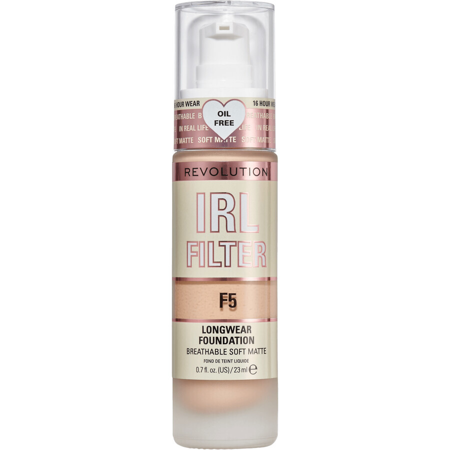 Revolution IRL Filter Filter Longwear Foundation F5, Make-up 23 ml