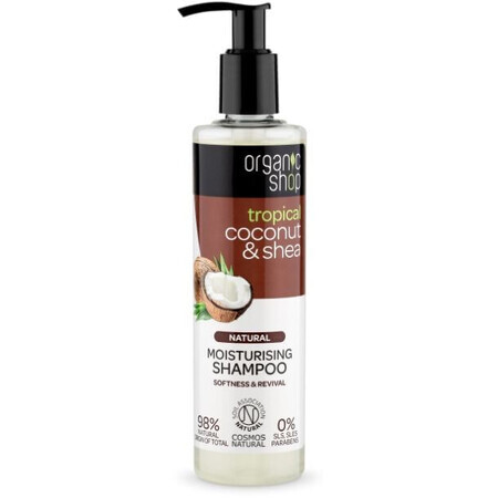 Natura Siberica Organic Shop - Kokos en karamel - Hydraterende shampoo 280 ml