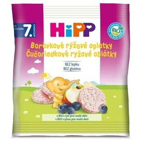 HiPP BIO Vafe de orez cu afine 30 g