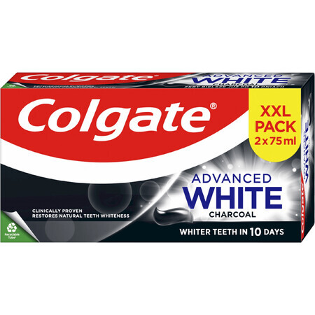 Colgate Advanced White Houtskooltandpasta 2 x 75 ml