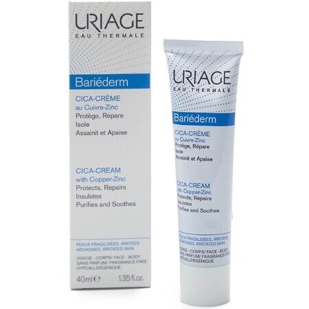 Uriage regenerierende Creme (Bariederm Cica Crème) 40 ml