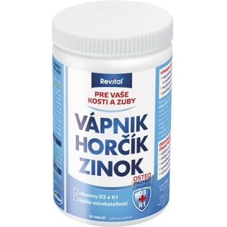Vitar Calcium + Magnesium + Zink + Vitamine D3 en K1 150 tabletten