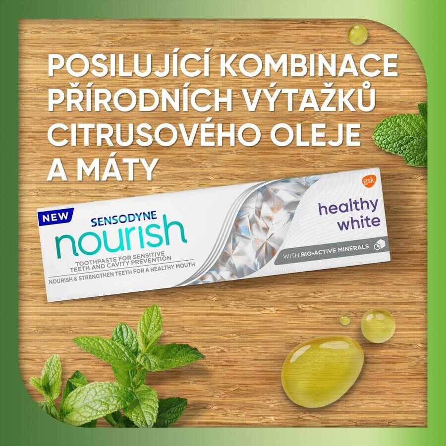 Sensodyne Nourish Sanft Beruhigende Aufhellende Zahnpasta 3 x 75 ml