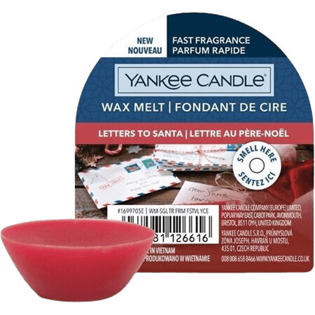 Yankee Kerze duftende Wachs Briefe an Santa 22 g