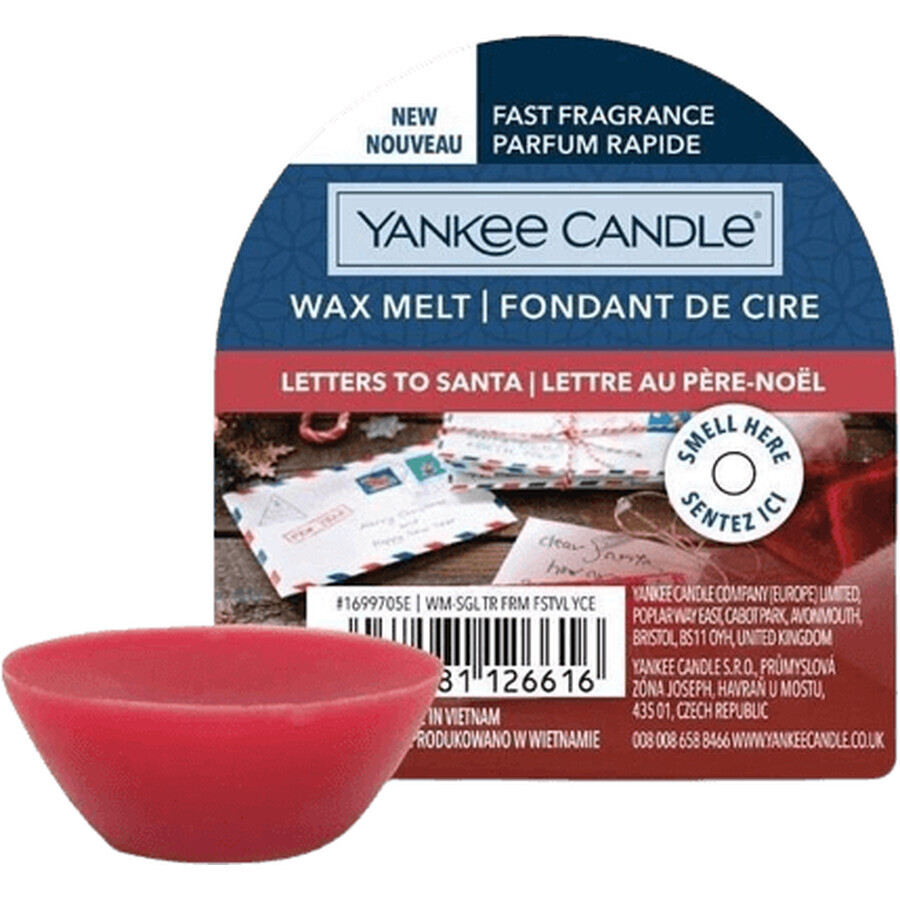 Yankee Kerze duftende Wachs Briefe an Santa 22 g