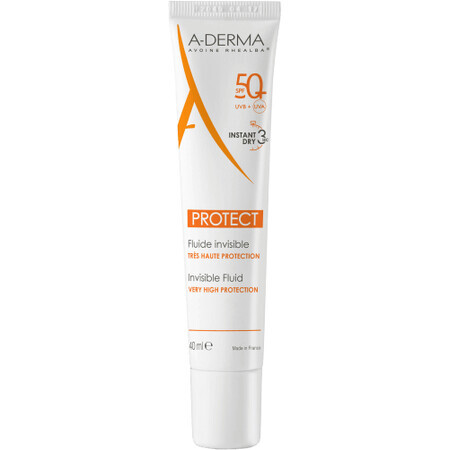 A-Derma PROTECT FLUID SPF50+ Fluid transparent 40 ml