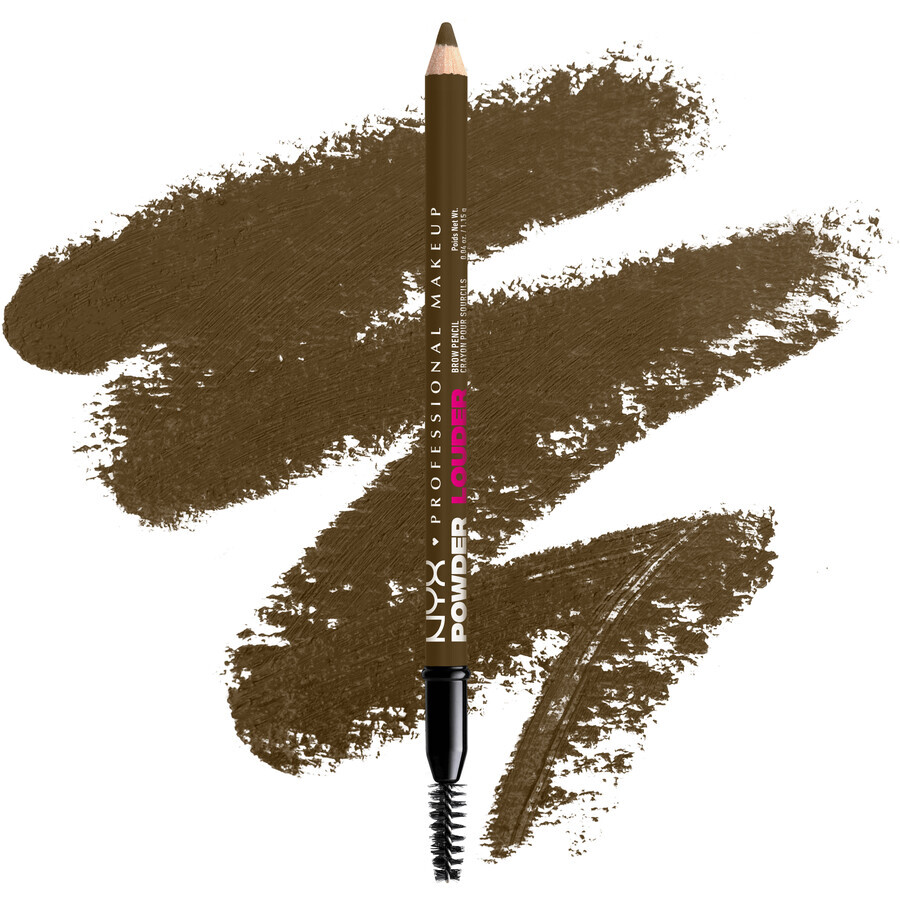 NYX Professional Makeup Powder Louder Brow Pencil Brauenstift, Taupe