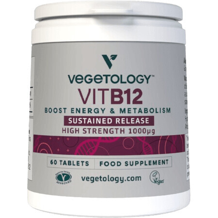 Vegetology Vitamin B12, Cyanocobalamin 60 Tabletten