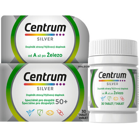 Centrum Silver 50+ fără gluten, 30 comprimate