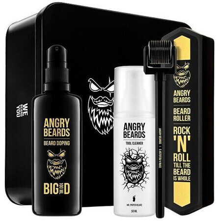 Angry Beards Bartwuchs-Kit 3 Stück