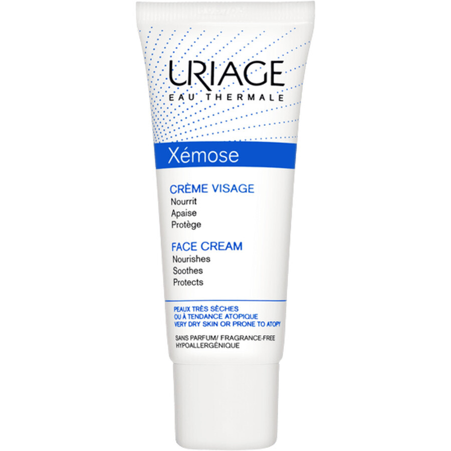 Uriage Xémose Crème Visage Crema viso nutriente per pelli secche e atopiche 40 ml