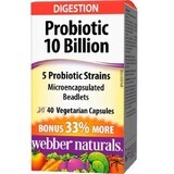 Webber Naturals Probiotic complete 10 billion. Bonus 40tbl 40 capsules