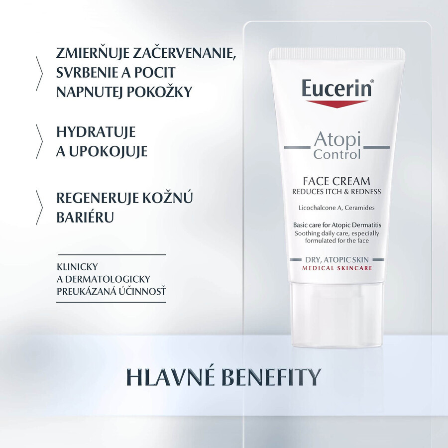 Eucerin AtopiControl Gesichtscreme für trockene Haut 50 ml