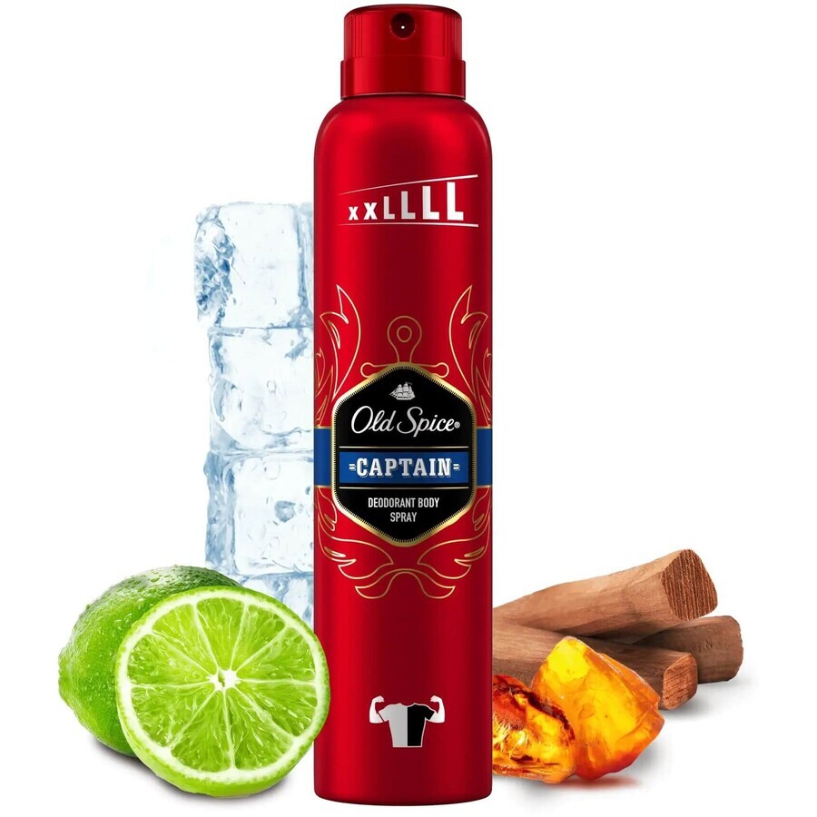 Old Spice Captain deo spray XXL with notes of sandalwood and citrus 250 ml