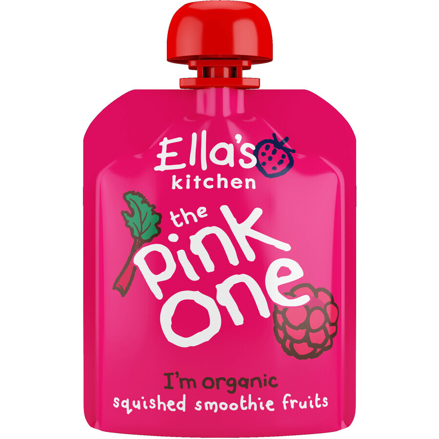 Ella's Kitchen BIO Pink Enkelvoudige fruit smoothie met drakenvruchten 5 x 90 g