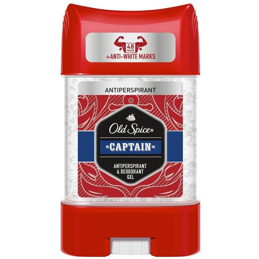 Old Spice Captain Antiperspirant Clear gel with notes of sandalwood and citrus 70 ml