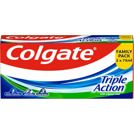 Colgate Triple Action tandpasta 2 x 75 ml