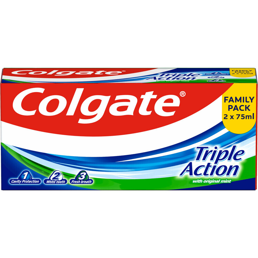 Colgate Triple Action tandpasta 2 x 75 ml