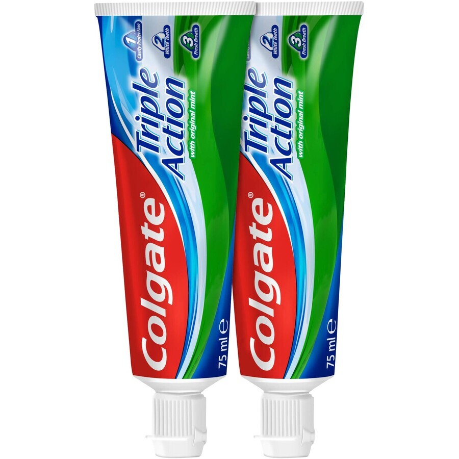 Colgate Triple Action tandpasta 2 x 75 ml