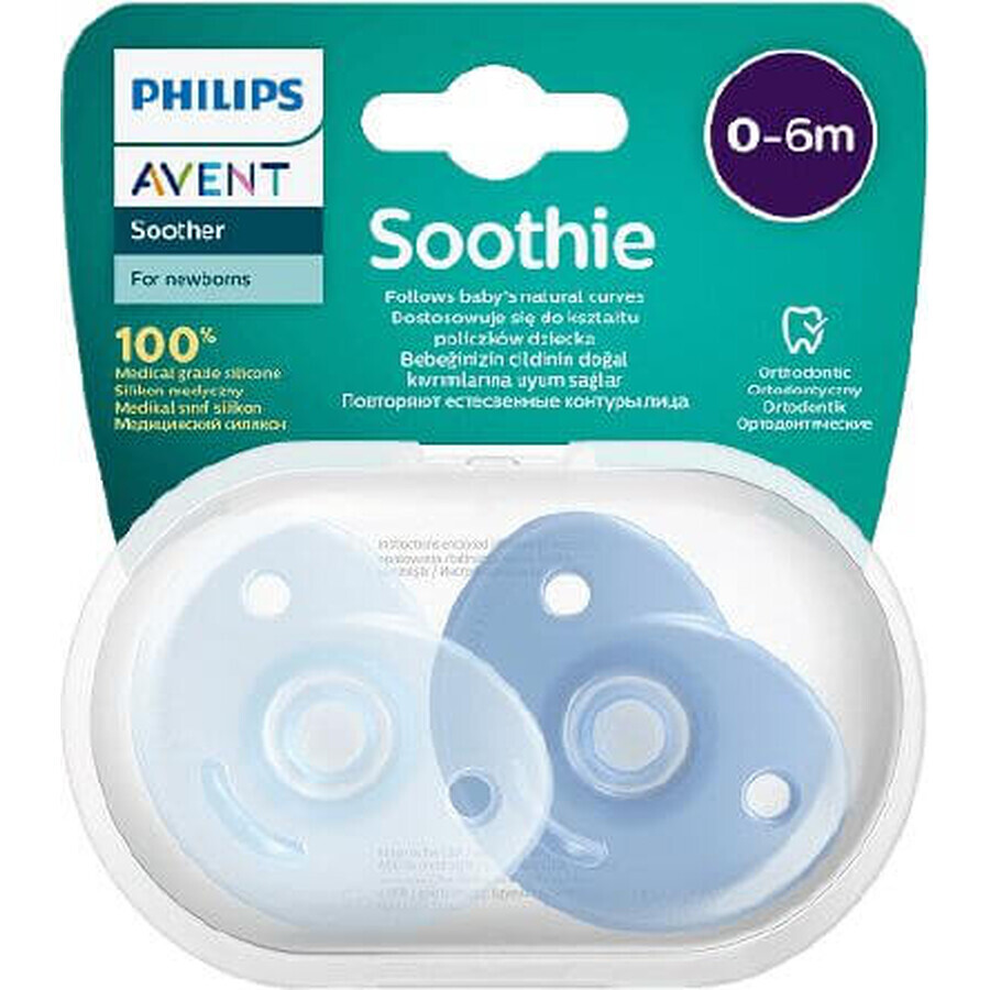 Philips Avent Soothie Sootherie 0-6m garçon 2 pcs