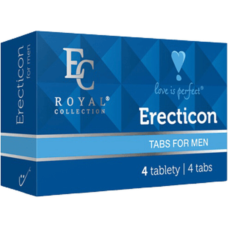 Liebe ist perfekt Aphrodisiakum Tabletten Erecticon 4 Stück