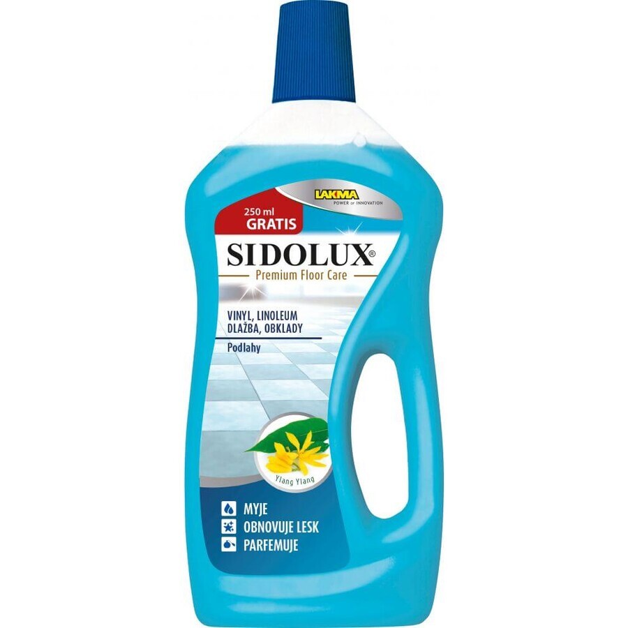 Sidolux Premium Floor Care Ylang Ylang Reinigungsmittel für Vinyl, Linoleum, Fliesen, Kacheln 1 Liter