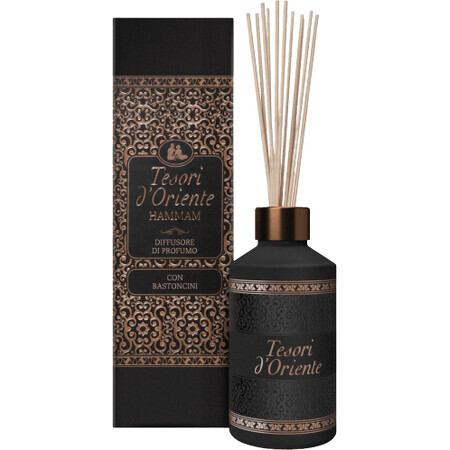 Tesori d'Oriente Hammam Aroma Diffusor mit Rattanstäbchen 200 ml