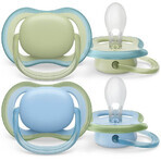 Philips Avent Ultra Air Suzetă neutră 0-6m Băiat Albastru 2 buc