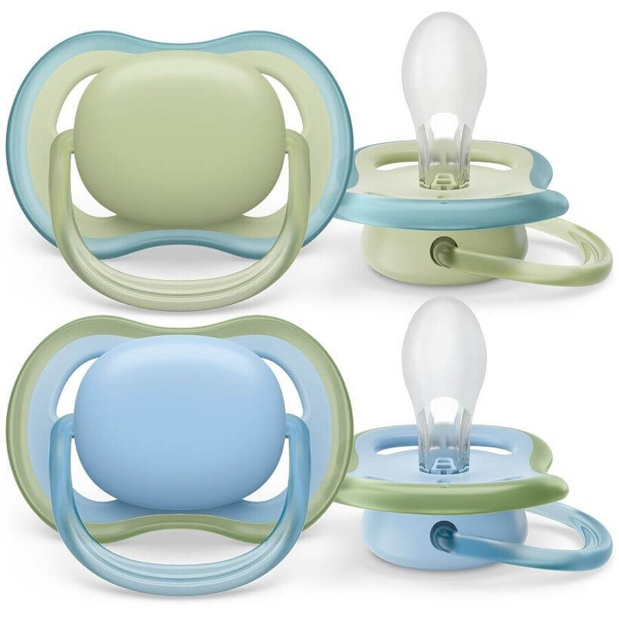 Philips Avent Ultra Air Suzetă neutră 0-6m Băiat Albastru 2 buc