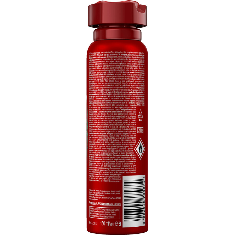 Old Spice Oasis Smoky Vanilla Deodorant Spray for Men 150 ml