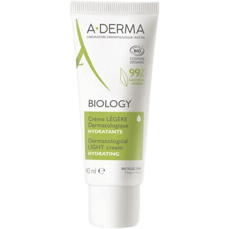 A-Derma BIOLOGY Leichte dermatologische Feuchtigkeitscreme 40 ml