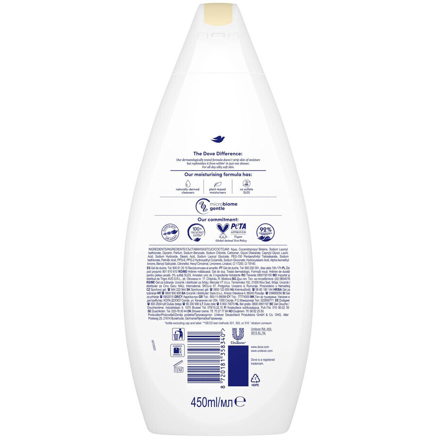 Dove Nourishing Silk Duschgel 450 ml