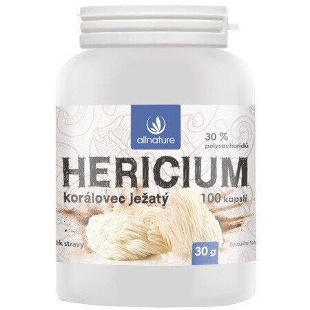 Allnature Hericium Coral Hedgehog 100 gélules