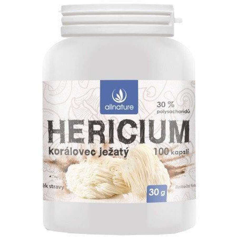 Allnature Hericium Coral Hedgehog 100 gélules