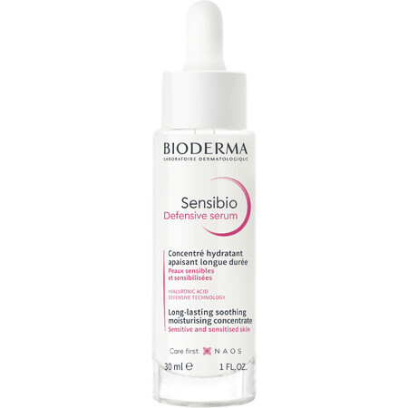 Bioderma Sensibio Sensibio Defensiv Serum, konzentriertes, beruhigendes und faltenlinderndes Serum für empfindliche Haut 30 ml